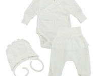 minikin 242021862 Комплект из 3 ед. праздничный (р.62) молочный