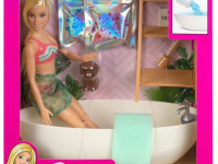 barbie hkt92 set de joc "păpușă barbie și baie cu  săpun-confetti"