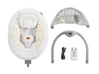 kinderkraft leagan electronic lumi (până la 9 kg.) light grey