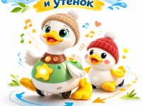 hola toys he998701 Игровой набор "Мама-утка и утёнок"