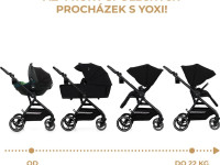 kinderkraft Коляска 2-в-1 yoxi чёрный
