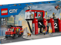lego city 60414 Конструктор "Станция и пожарная машина" (843 дет.)