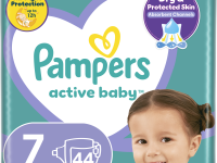 pampers active baby  7 ( 15 kg +) 44 buc.