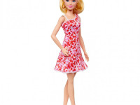 barbie hjt02 papusa „fashionista” intr-o rochie cu flori roz