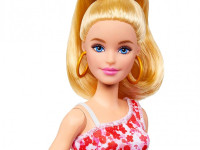 barbie hjt02 papusa „fashionista” intr-o rochie cu flori roz