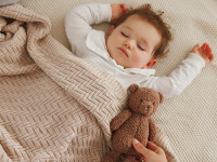 babyono 1647/03 Плед из органического хлопка (75x100 см) бежевый