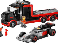 lego city 60493 constructor "camion f1 cu mașină de curse audi f1" (508 el.)