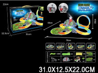 93980 set de joacă neon glow track builder (pistă luminoasă cu mașinuță)