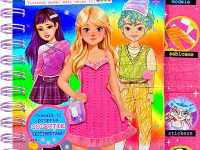 carte de colorat "fashion design" (ro)