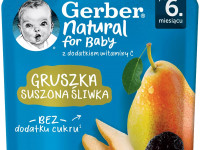 gerber Пюре «Груша-чернослив» 80 гр. (6 м +)