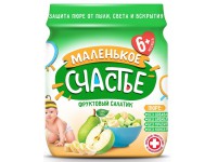 "Маленькое счастье" piure salată de fructe (6 luni+) 90 gr.