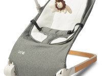 caretero-80611 Детское кресло шезлонг "pine" (до 12 кг.) серый