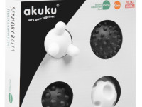 akuku-6930 a0469 Набор Сенсорных Мячиков (чёрно-белый)