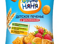 ФрутоНяня biscuiti de grau cu căpșuni 50 gr. (6 m+)