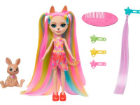enchantimals htj70 papusa "katrice kangaroo cu animalul de companie cangur"