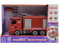 funky toys 61114 pompieri mașina - constructor cu sunete, lumini și apă (30cm)