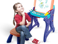op 200638525 Șevalet pliabil pentru desen 2 în 1 cu scaun