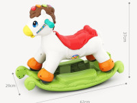 hola toys 987 Музыкальная Игрушка-качалка "Лошадка"