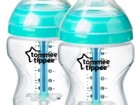 tommee tippee tt0028 set de 2 biberoane "advanced anti-colic"(0 luni+) 2x260 ml.