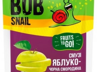 bob snail Пюре фруктовое-ягодное "Смузи Яблоко-Черная Смородина" (120 гр.)