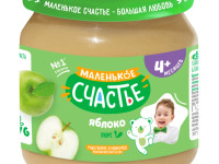 "Маленькое счастье" Пюре из яблока (4м+)  90 гр. 