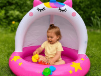 intex 58438 piscină gonflabilă pentru copii "unicorn" (102x102 cm)