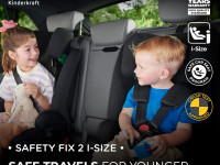 kinderkraft Автокресло safety-fix 2 i-size kcsafi02gry0000 (76-150 см.) серый