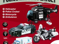 op 201997233 set de vehicule de poliție wenyi ((wy500-4)