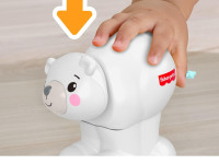 fisher price jdl63 jucăria educativă "ursulețul polar" seria "târăște-te după mine"