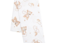 new baby 56593 pelinca flanel "ursuleț" alb
