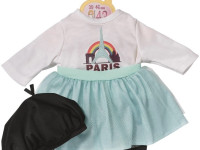 zapf creation 870945 set de îmbrăcăminte baby annabell „paris” (43 cm.)