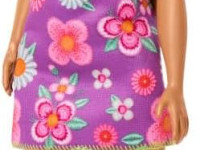 barbie jjn57 păpușă barbie "fashionistas № 244" &icirc;ntr-o rochie florală fără spate