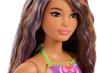 barbie jjn57 păpușă barbie "fashionistas № 244" &icirc;ntr-o rochie florală fără spate