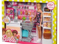 barbie frp01 set cu papusa "intr-un supermarket"