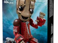 lego marvel 76341 constructor "costumul ravager groot" (604 el.)