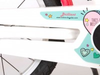 volare 91663 bicicleta 16 "brilliant white" alb