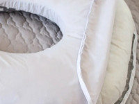 veres 301.15.05 pernă pentru gravide &icirc;n formă de u (140х75 cm.) gri\bej