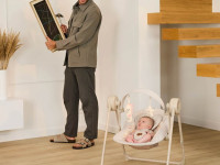 kinderkraft leagan electronic swingee (până la 9 kg.) bej