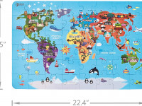 classic world 40017Деревянные пазлы "Карта мира"