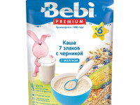 bebi premium terci cu lapte 7 cereale cu coacăze 200gr.(6+)