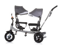 chipolino triciclu pentru gemeni "2play" trk2p0244sg silver\grey