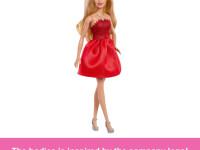 barbie jgd25 păpușa "barbie mattel 80th" ruby red