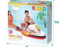 intex 57520 Надувной скутер с ручками (117x77см) 