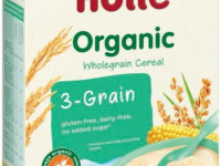 holle bio organic terci fără lapte din 3 cereale (6 m +) 250 gr.
