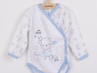 new baby 36709 Боди с длинным рукавом bears blue 56 см (0+мес)