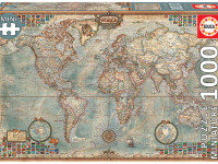 educa 16764 mini puzzle "harta politică a lumii" (1000el)