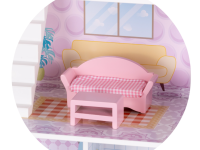 chipolino diwh02407627 Деревянный кукольный домик с 12 аксессуарами