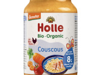 holle bio Пюре куриное, манкa, помидоры, морковь, фенхель, кускус (8м+) 220г. 