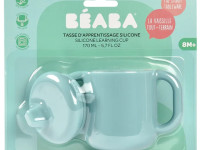 beaba 5782 cana din silicon 170 ml. (8 luni+) albastru