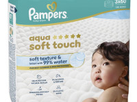 pampers Șervețelele umede aqua soft touch (3x60) 180 buc.